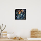 Fische Sternzeichen Geburtshoroskop Astrologie Him Poster (Küche)