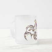 Fische-Sternzeichen-Glas-Tasse Mattglastasse (Vorderseite Links)