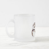 Fische-Sternzeichen-Glas-Tasse Mattglastasse (Links)