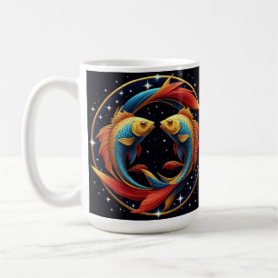 Fische-Sternzeichen in einem kosmischen künstleris Kaffeetasse