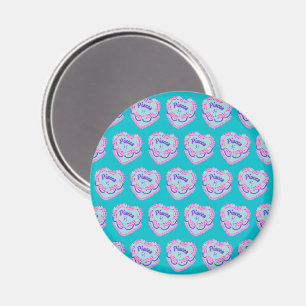 Fische-Sternzeichen-Kokette-Herz-Geburtstagskuchen Magnet