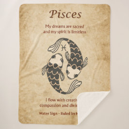 Fische-Sternzeichen mit Affirmationen Sherpadecke