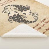 Fische-Sternzeichen mit Affirmationen Sherpadecke (3/4)