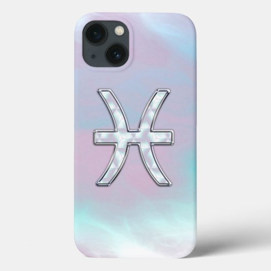 Fische-Sternzeichen Mutter-der-Perle-Stil Case-Mate iPhone Hülle (Rückseite)