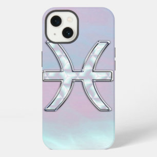 Fische-Sternzeichen Mutter-der-Perle-Stil iPhone Hülle