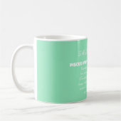 Fische Sternzeichen Persönlichkeitsmerkmale Kaffeetasse (Links)