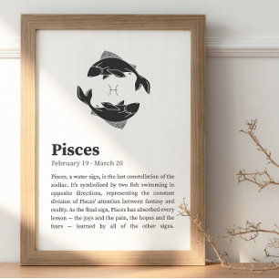 Fische Sternzeichen Poster
