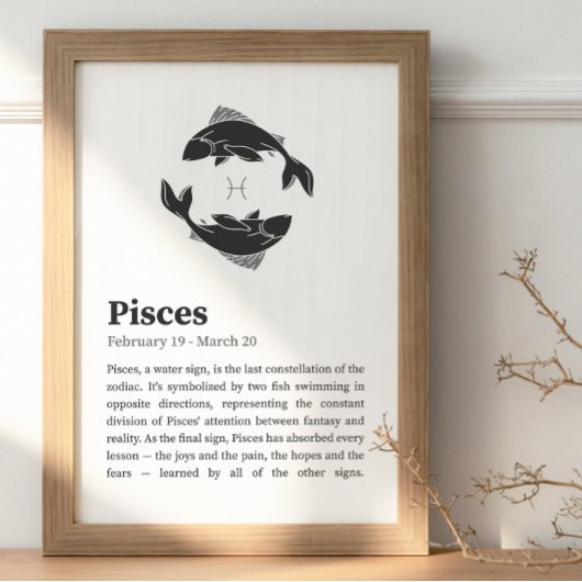 Fische Sternzeichen Poster