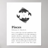 Fische Sternzeichen Poster (Vorne)