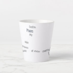 Fische-Sternzeichen-Spaß inspirierender täglicher Milchtasse