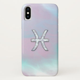 Fische-Sternzeichen-Symbol im Stil von Perlmutt Case-Mate iPhone Hülle