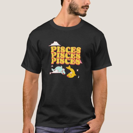 Fische Sternzeichen T-Shirt (Vorderseite)