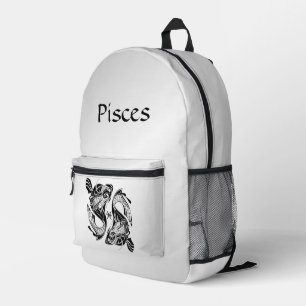 Fische Sternzeichen und Zeichen Bedruckter Rucksack