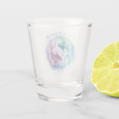 Fische Sternzeichen Wasserfarben Fisch Astrologie Schnapsglas (Rückseite)