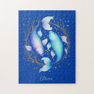 Fische Sternzeichen, Zwei elegante Koi-Fische Puzzle