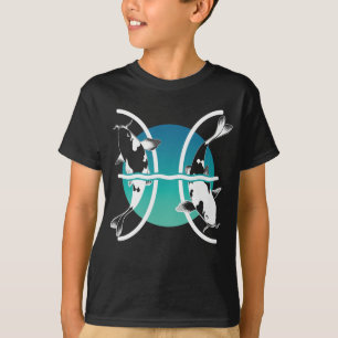 Fische Symbol - Astrologisches Sternzeichen T-Shirt