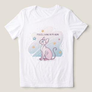 Fische Tierkreiszeichen Sphynx Katze Living Head K Tri-Blend Shirt