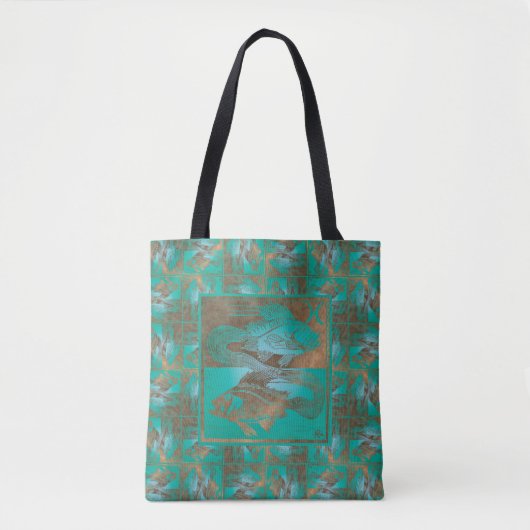 Fische-Tragetasche Tasche (Vorderseite)