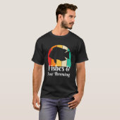 Fische und Axtwerfen T-Shirt (Vorne ganz)