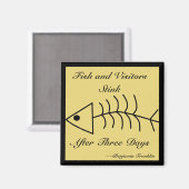 Fische und Besucher Stink Magnet (Vorderseite/Rückseite)