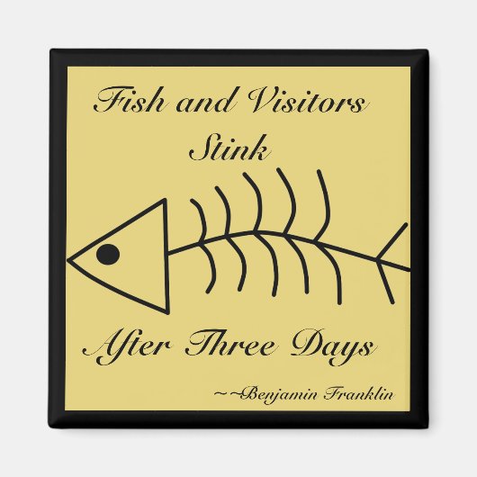 Fische und Besucher Stink Magnet (Vorne)