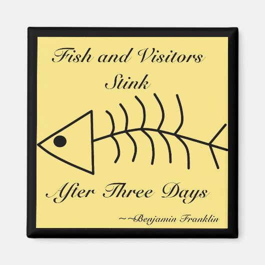 Fische und Besucher Stink Magnet (Vorne)