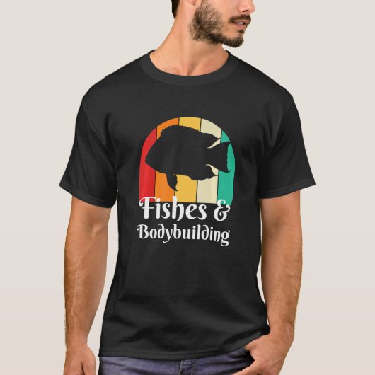 Fische und Bodybuilding T-Shirt (Vorderseite)