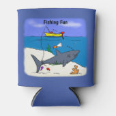 Fische und Cartoon mit Haidesign Dosenkühler (Vorderseite)