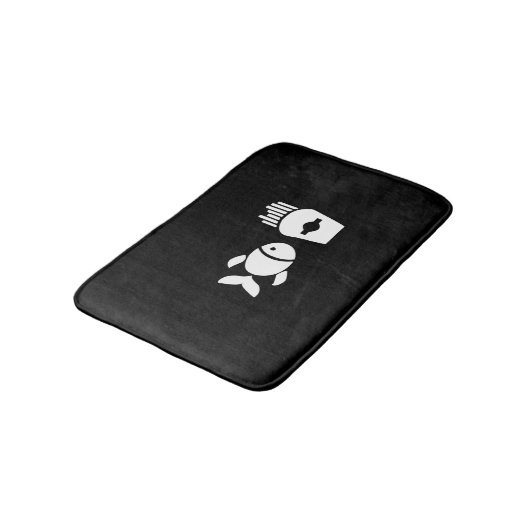 Fische und Chips Badematte (Schrägansicht)