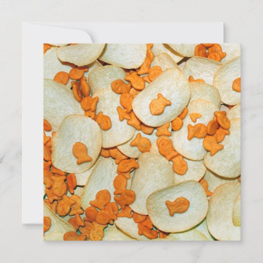 Fische und Chips Einladung (Vorderseite)