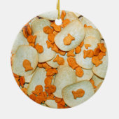 Fische und Chips Keramik Ornament (Hinten)