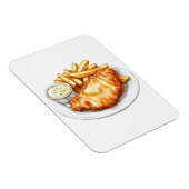 Fische und Chips Magnet (Rechte Seite)