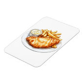 Fische und Chips Magnet (Linke Seite)