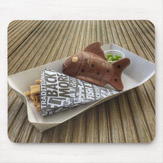 Fische und Chips Mousepad (Vorne)
