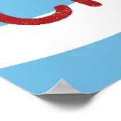 Fische und Chips Poster (Ecke)