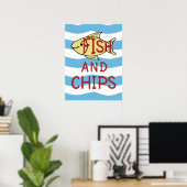Fische und Chips Poster (Heimbüro)