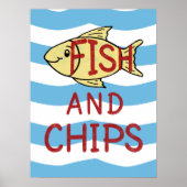 Fische und Chips Poster (Vorne)