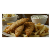 Fische und Chips Poster (Vorderseite)
