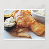 Fische und Chips Postkarte (Vorderseite)