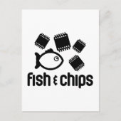 Fische und Chips Postkarte (Vorderseite)