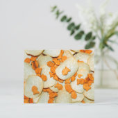 Fische und Chips Postkarte (Stehend Vorderseite)