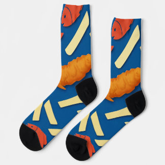 Fische und Chips Socken