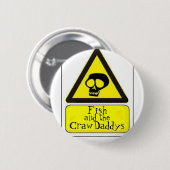 Fische und der CrawDaddys Knopf Button (Vorne & Hinten)