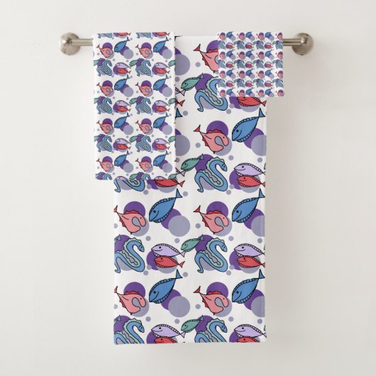 Fische und Eel Badhandtuch Set (Insitu)