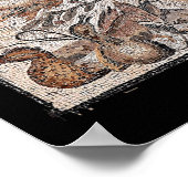 Fische und Enten, römisches Mosaik aus Pompeji Poster (Ecke)