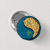 Fische und Feueraffe Button (Vorne & Hinten)