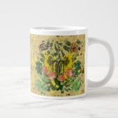 Fische und Florale Jumbo-Tasse (Rechts)