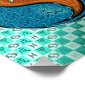 Fische und Holzhunde Poster (Ecke)