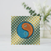 Fische und Holzpferde Karte (Stehend Vorderseite)