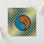 Fische und Holzpferde Karte (Vorderseite/Rückseite Beispiel)